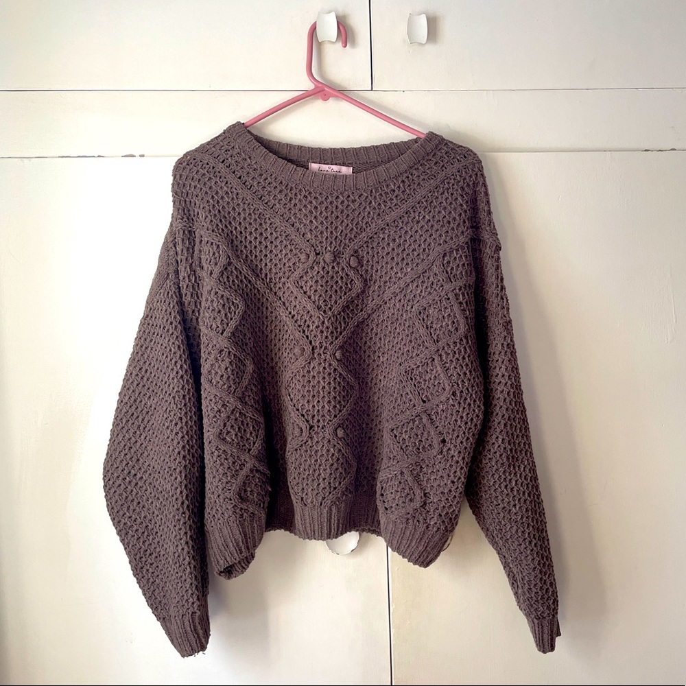 TJMAX oversized brown sweater